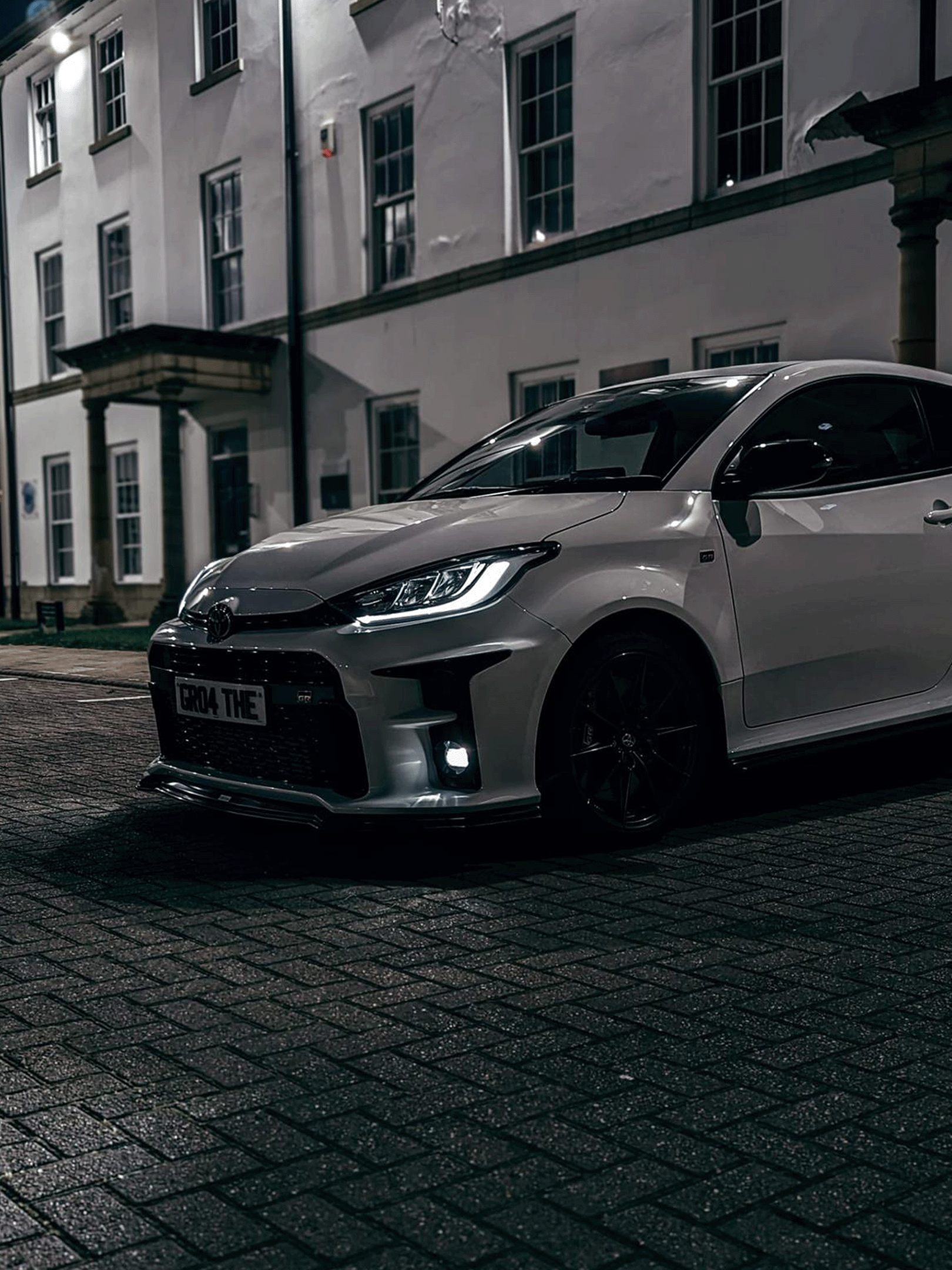 Brett's GR Yaris in the darkness